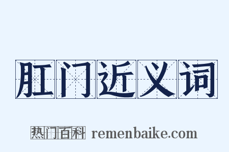 肛门近义词是什么意思的图片